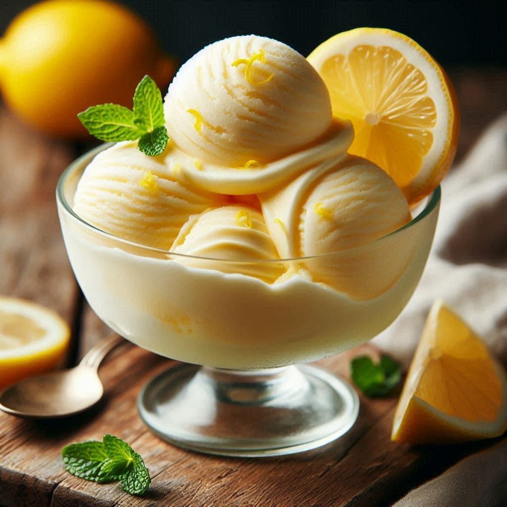 Лимонное мороженое