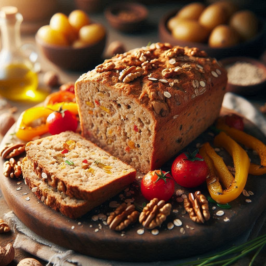 Домашний веганский "мясной" хлебец